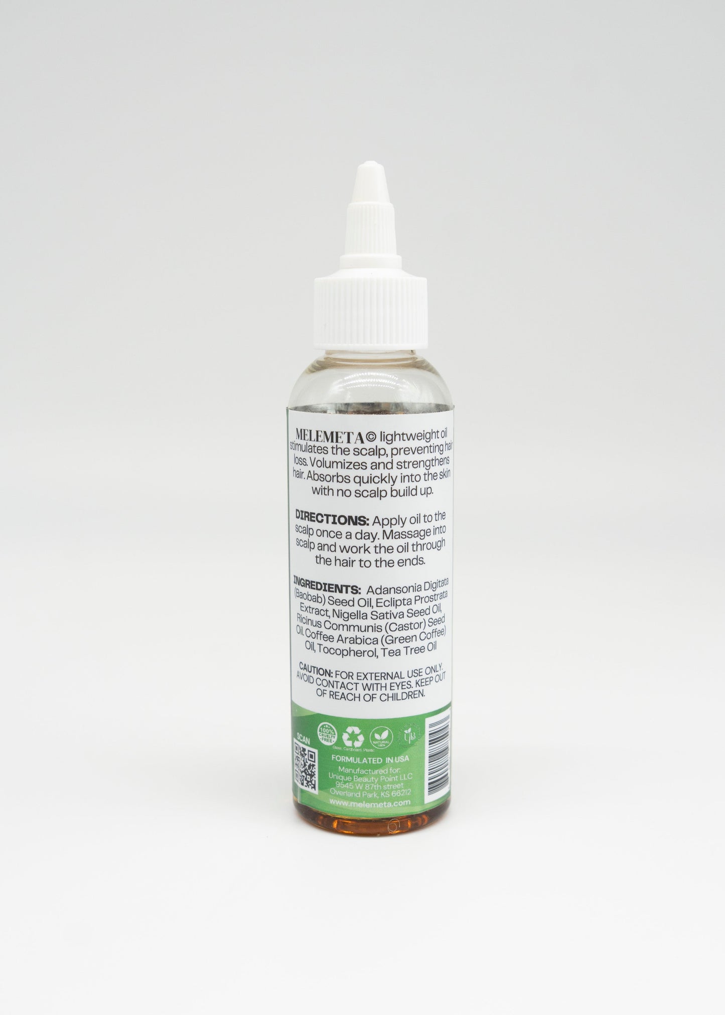 MELEMETA© Ultra Growth Strengthening Scalp & Hair Oil - 4 FL OZ