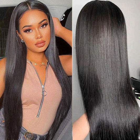 MELEMETA HAIR | Glueless Straight 4x7 Upgrade Lace Closure Wig
