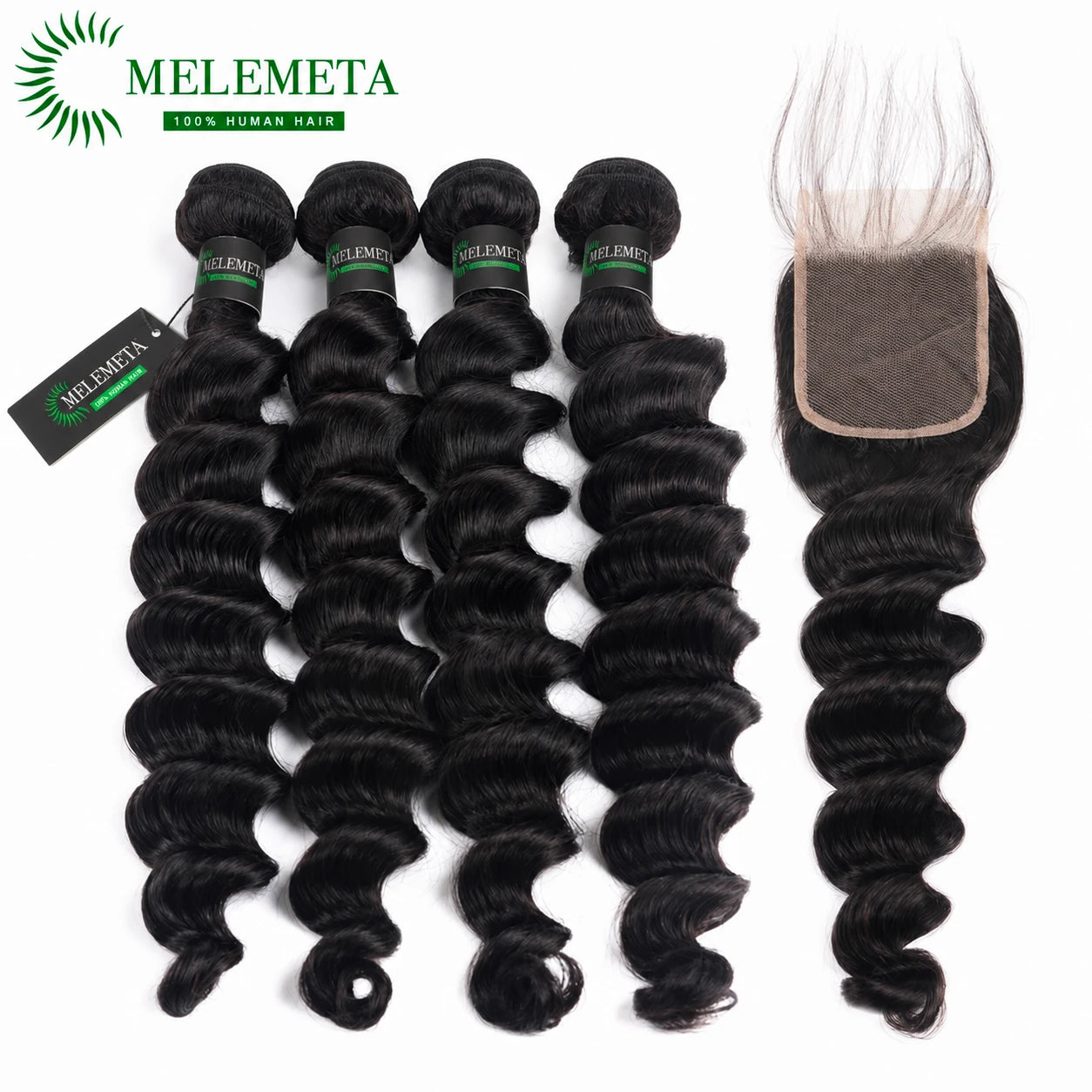MELEMETA© 9A weaves NIB# Loose Deep Wave