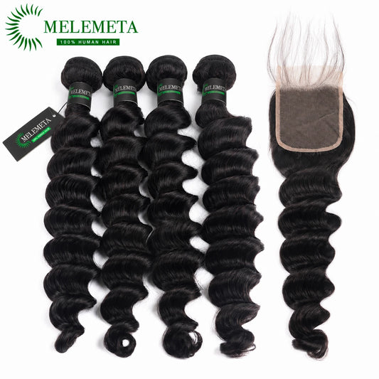 MELEMETA© 9A weaves NIB# Loose Deep Wave