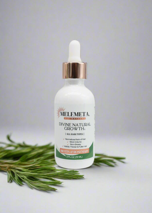 MELEMETA© Divine Natural Growth Hair Serum - 2 FL OZ