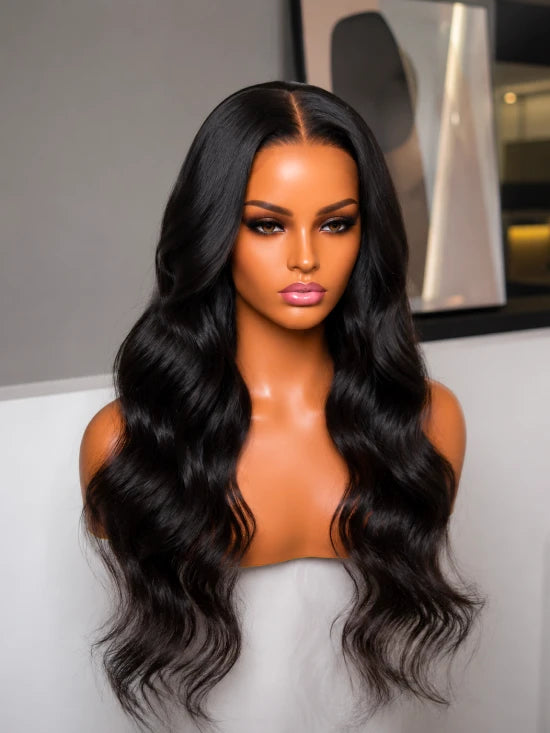 MELEMETA© loose wave  13x4 – Natural Black ✨